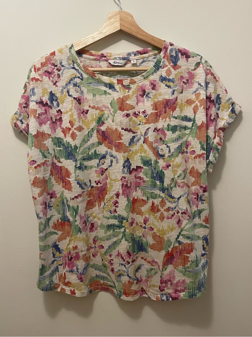 Reitmans Watercolour Floral Short Sleeve Tee